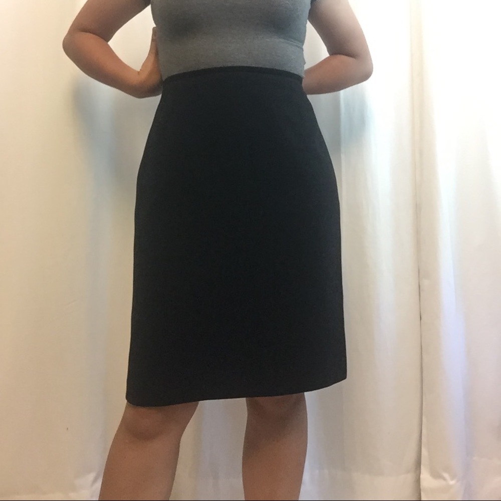 Black pencil skirt
